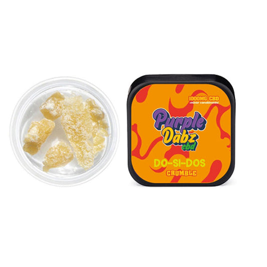Purple Dabz by Purple Dank 1000mg CBD Crumble - DO-SI-DOS (BUY 1 GET 1 FREE) - Amount: 1g