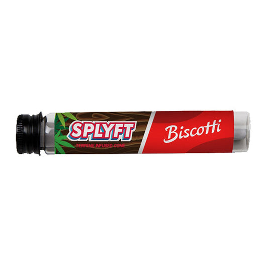 SPLYFT Cannabis Terpene Infused Hemp Blunt Cones – Biscotti - Amount: x15 (Display Box)