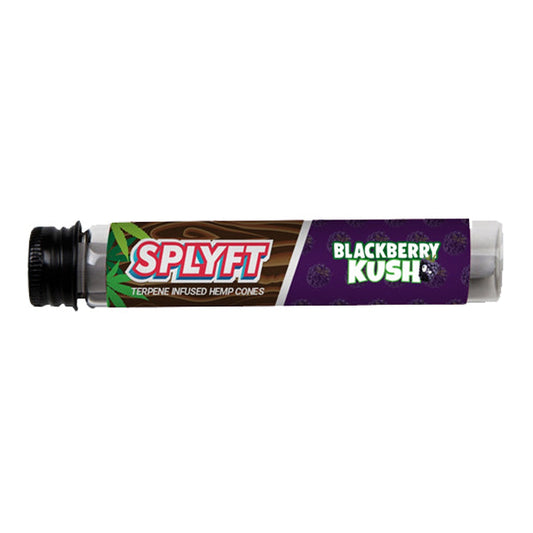 SPLYFT Cannabis Terpene Infused Hemp Blunt Cones – Blackberry Kush - Amount: x15 (Display Box)
