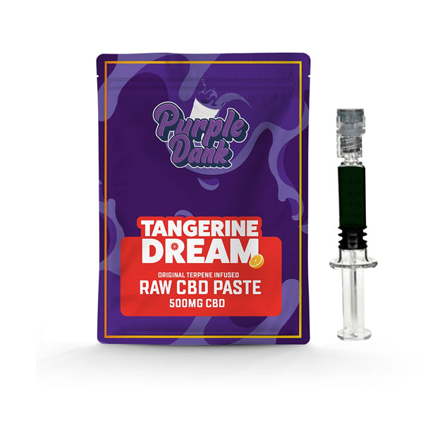 Purple Dank 1000mg CBD Raw Paste with Natural Terpenes - Tangerine Dream (BUY 1 GET 1 FREE) - Amount: 0.5g