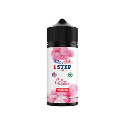 1 Step CBD 2000mg CBD E-liquid 120ml (BUY 1 GET 1 FREE) - Flavour: Blue Raspberry