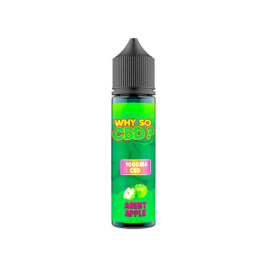 Why So CBD? 1000mg Full Spectrum CBD E-liquid 60ml - Flavour: Agent Apple