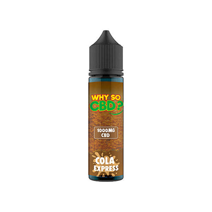 Why So CBD? 1000mg Full Spectrum CBD E-liquid 60ml - Flavour: Raspberry Kush