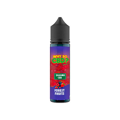 Why So CBD? 2000mg Full Spectrum CBD E-liquid 60ml - Flavour: Jammy Strawberries