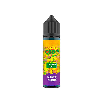 Why So CBD? 2000mg Full Spectrum CBD E-liquid 60ml - Flavour: Raspberry Kush
