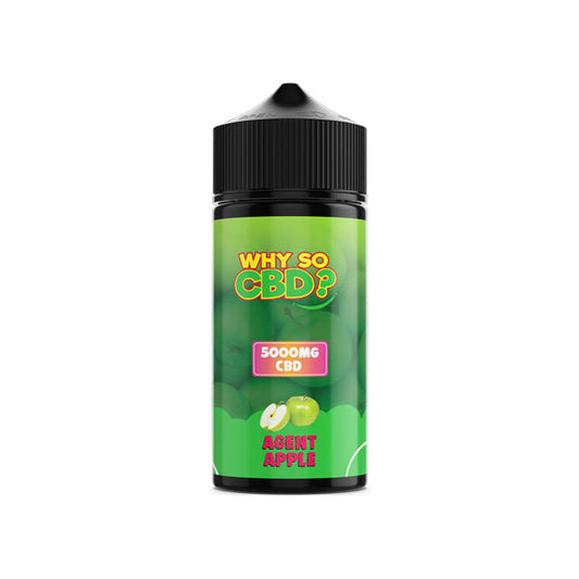 Why So CBD? 5000mg Full Spectrum CBD E-liquid 120ml - Flavour: Agent Apple