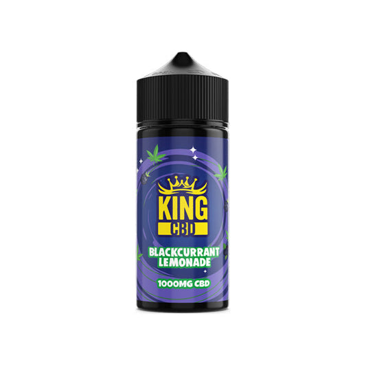 King CBD 1000mg CBD E-liquid 120ml (80VG/20PG) (BUY 1 GET 1 FREE) - Flavour: Blackcurrant Lemonade