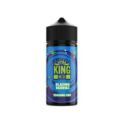 King CBD 1000mg CBD E-liquid 120ml (80VG/20PG) (BUY 1 GET 1 FREE) - Flavour: Strawberry Pineapple