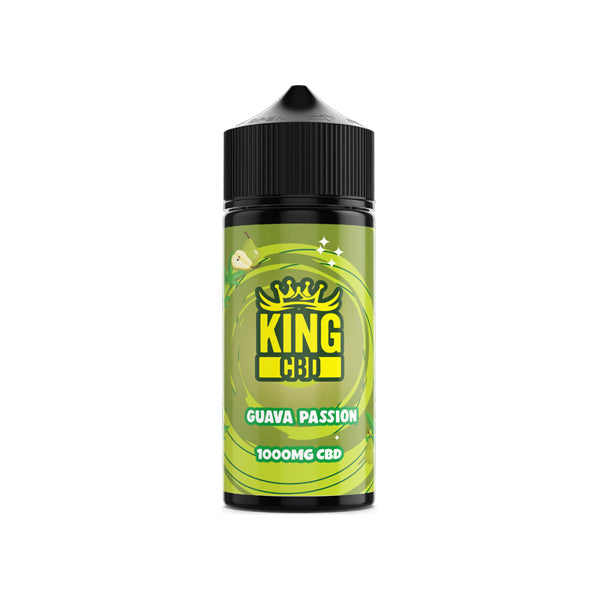 King CBD 1000mg CBD E-liquid 120ml (80VG/20PG) (BUY 1 GET 1 FREE) - Flavour: Guava Passion