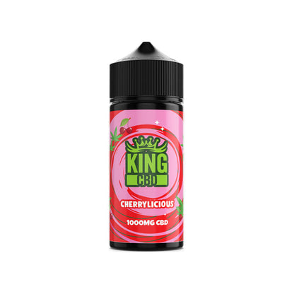 King CBD 1000mg CBD E-liquid 120ml (80VG/20PG) (BUY 1 GET 1 FREE) - Flavour: Tooty Frooty