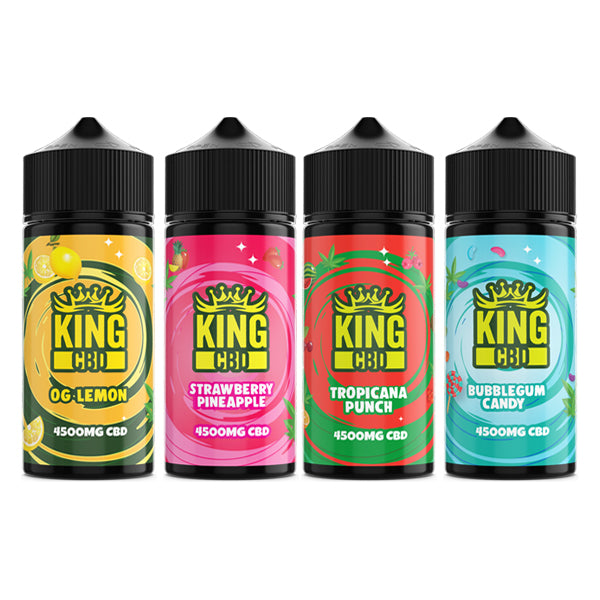 King CBD 4500mg CBD E-liquid 120ml (BUY 1 GET 1 FREE) - Flavour: Bubblegum Candy
