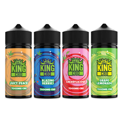 King CBD 7000mg CBD E-liquid 120ml (BUY 1 GET 1 FREE) - Flavour: Grape Lemonade