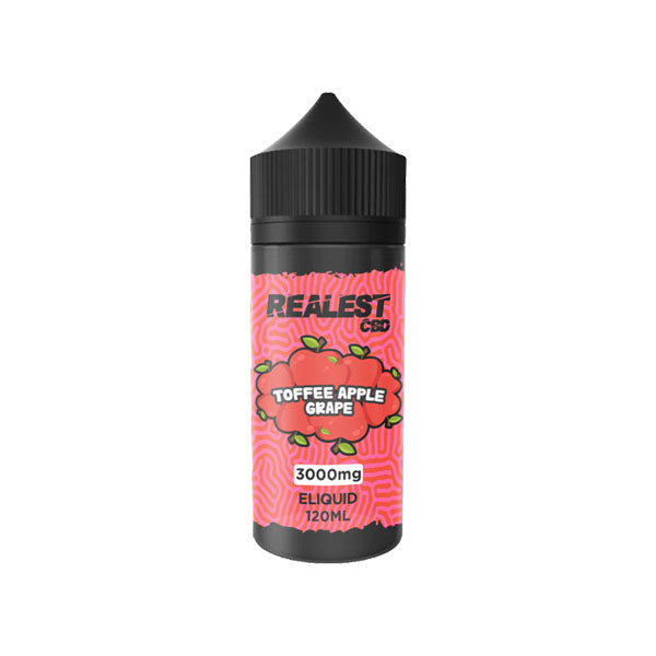 Realest CBD 3000mg Broad Spectrum CBD E-Liquid 120ml (BUY 1 GET 1 FREE) - Flavour: Grape Soda