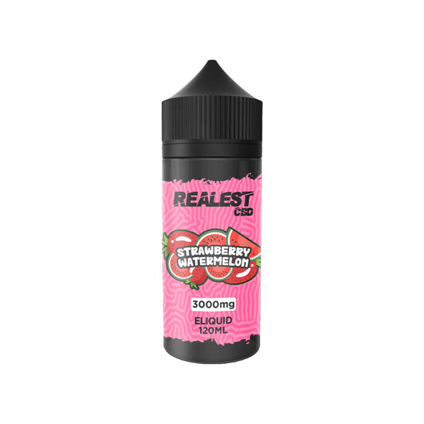 Realest CBD 3000mg Broad Spectrum CBD E-Liquid 120ml (BUY 1 GET 1 FREE) - Flavour: Strawberry Ice Cream