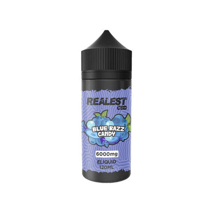Realest CBD 6000mg Broad Spectrum CBD E-Liquid 120ml (BUY 1 GET 1 FREE) - Flavour: Strawberry Ice Cream