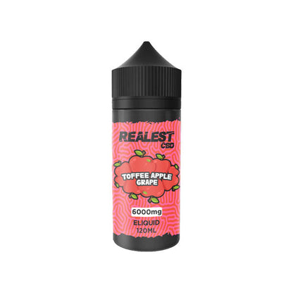 Realest CBD 6000mg Broad Spectrum CBD E-Liquid 120ml (BUY 1 GET 1 FREE) - Flavour: Blue Razz Candy