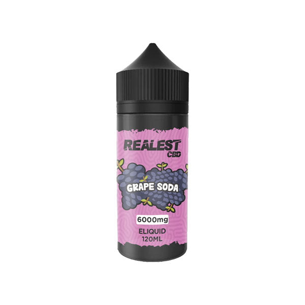 Realest CBD 6000mg Broad Spectrum CBD E-Liquid 120ml (BUY 1 GET 1 FREE) - Flavour: Cherry Cola