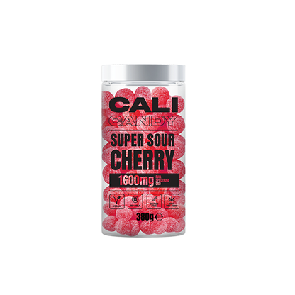 CALI CANDY 1600mg Full Spectrum CBD Vegan Sweets (Large) - 10 Flavours - Flavour: Super Sour Lemon