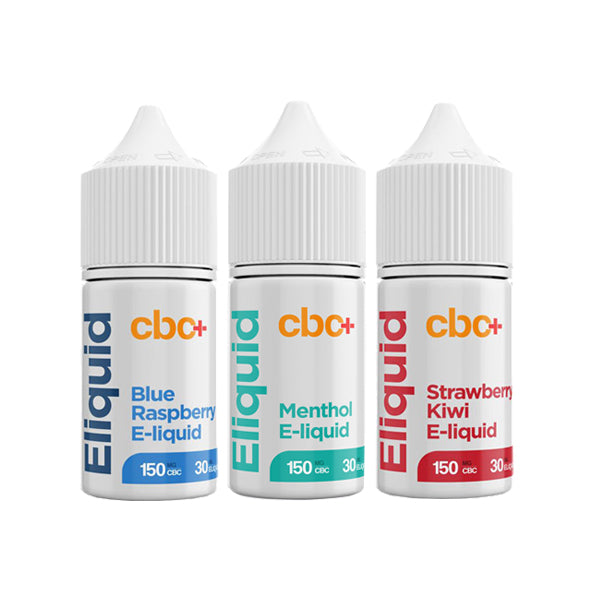 CBC+ 150mg CBC E-liquid 30ml - Flavour: Blue Raspberry