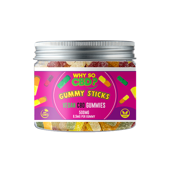 Why So CBD? 500mg Broad Spectrum CBD Small Vegan Gummies - 11 Flavours - Gummies: Sour Dummies