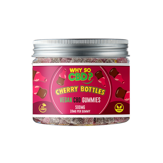 Why So CBD? 500mg Broad Spectrum CBD Small Vegan Gummies - 11 Flavours - Gummies: Cola Bottles