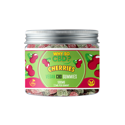 Why So CBD? 500mg Broad Spectrum CBD Small Vegan Gummies - 11 Flavours - Gummies: Gummy Bears