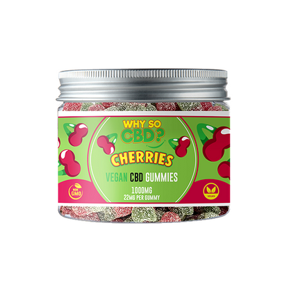 Why So CBD? 1000mg Broad Spectrum CBD Small Vegan Gummies - 11 Flavours - Gummies: Sour Dummies