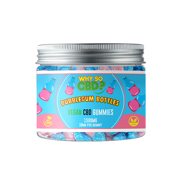 Why So CBD? 1500mg Broad Spectrum CBD Small Vegan Gummies - 11 Flavours - Gummies: Cherry Bottles
