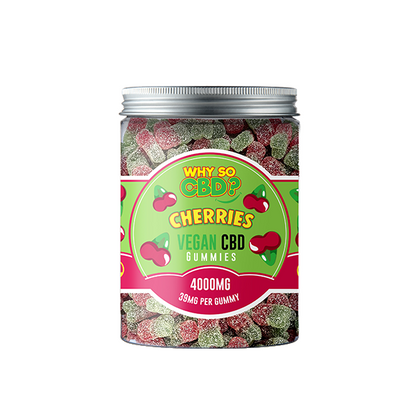 Why So CBD? 4000mg Broad Spectrum CBD Large Vegan Gummies - 11 Flavours - Gummies: Gummy Sticks