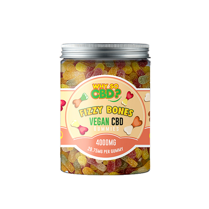 Why So CBD? 4000mg Broad Spectrum CBD Large Vegan Gummies - 11 Flavours - Gummies: Gummy Sticks