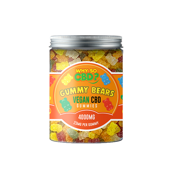 Why So CBD? 4000mg Broad Spectrum CBD Large Vegan Gummies - 11 Flavours - Gummies: Fizzy Bones