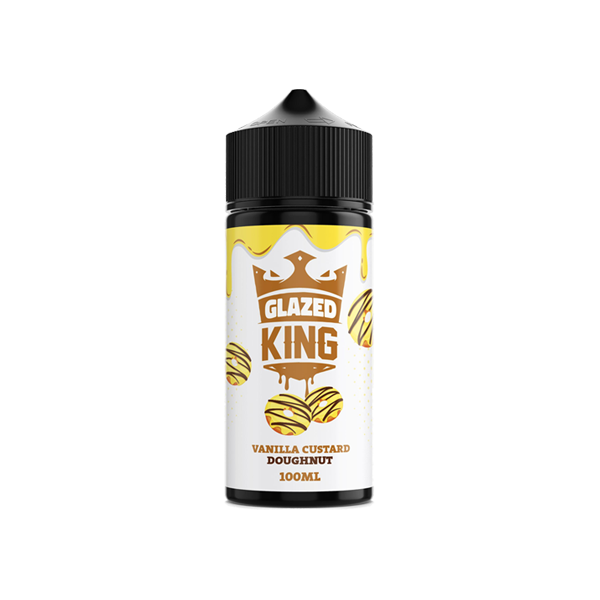 Glazed King 100ml Shortfill 0mg (70VG/30PG) - Stoptober Special Offer! - Flavour: Blueberry Jam Doughnut
