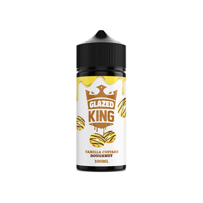 Glazed King 100ml Shortfill 0mg (70VG/30PG) - Stoptober Special Offer! - Flavour: Fresh Strawberry & Cream