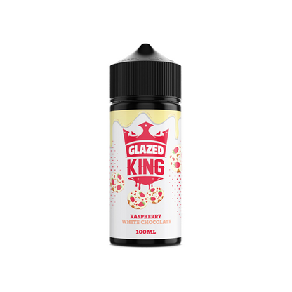 Glazed King 100ml Shortfill 0mg (70VG/30PG) - Stoptober Special Offer! - Flavour: Raspberry White Chocolate