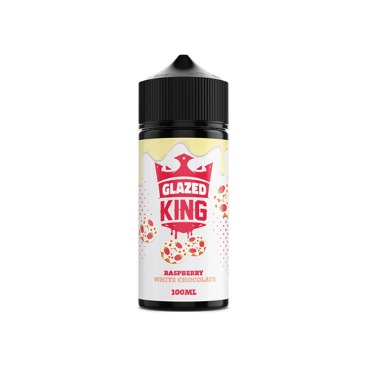 Glazed King 100ml Shortfill 0mg (70VG/30PG) - Stoptober Special Offer! - Flavour: Raspberry White Chocolate