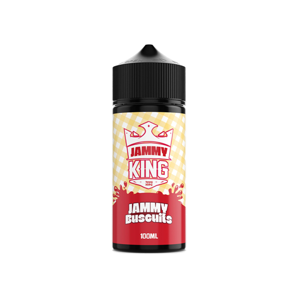 Jammy King 100ml Shortfill 0mg (70VG/30PG) - Stoptober Special Offfer! - Flavour: Raspberry & Blackcurrant Jam