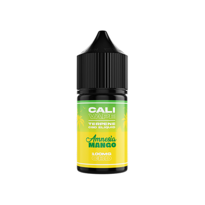 CALI VAPE 100mg Broad Spectrum CBD E-liquid 10ml (60PG/40VG) - Flavour: Amnesia Mango