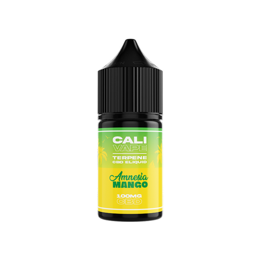 CALI VAPE 100mg Broad Spectrum CBD E-liquid 10ml (60PG/40VG) - Flavour: Amnesia Mango