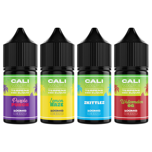CALI VAPE 100mg Broad Spectrum CBD E-liquid 10ml (60PG/40VG) - Flavour: Pineapple Express