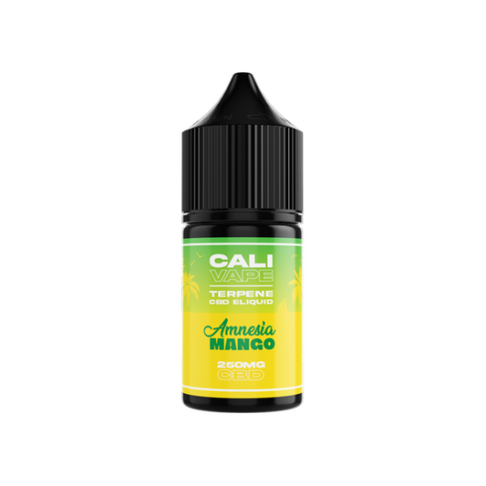 CALI VAPE 250mg Broad Spectrum CBD E-liquid 10ml (60PG/40VG) - Flavour: Amnesia Mango