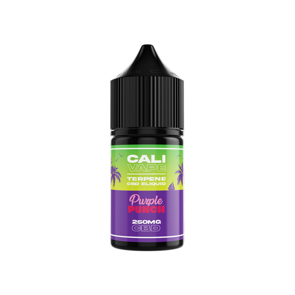 CALI VAPE 250mg Broad Spectrum CBD E-liquid 10ml (60PG/40VG) - Flavour: Blueberry Kush