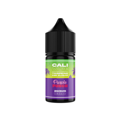 CALI VAPE 250mg Broad Spectrum CBD E-liquid 10ml (60PG/40VG) - Flavour: Blueberry Kush