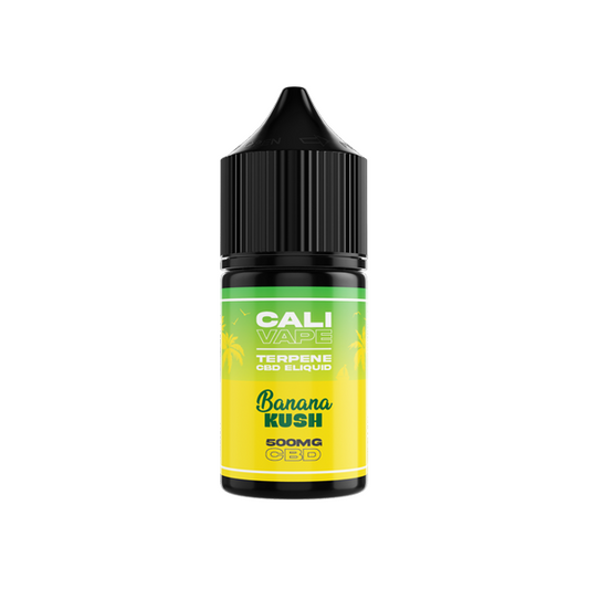 CALI VAPE 500mg Broad Spectrum CBD E-liquid 10ml (60PG/40VG) - Flavour: Banana Kush