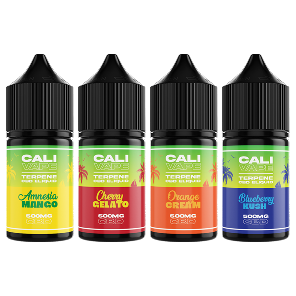 CALI VAPE 500mg Broad Spectrum CBD E-liquid 10ml (60PG/40VG) - Flavour: Lemon Haze
