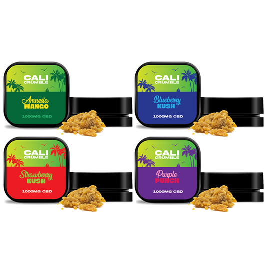 CALI CRUMBLE 90% Broad Spectrum CBD Crumble - 1g - Flavour: Strawberry Kush