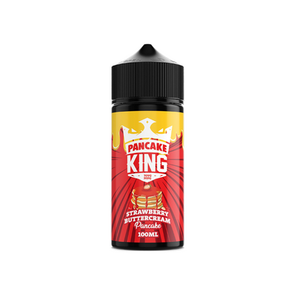 Pancake King 100ml Shortfill 0mg (70VG/30PG) - Stoptober Special Offer! - Flavour: Strawberry Buttercream Pancake