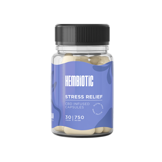 Hembiotic 750mg Functional CBD Capsules - 30 Caps - Flavour: Aches & Pains