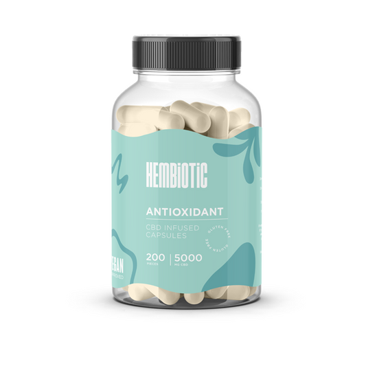 Hembiotic 5000mg Bulk Functional CBD Capsules - 200 Caps - Flavour: Antioxidant