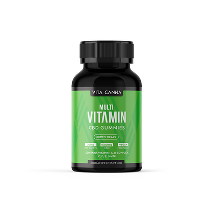 Vita Canna Broad Spectrum 1500mg Functional CBD Vegan Gummy Bears - Flavour: Focus