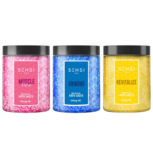 Sensi CBD 1000mg CBD Infused Bath Salts - 700g (BUY 1 GET 1 FREE) - Flavour: Un-Wind